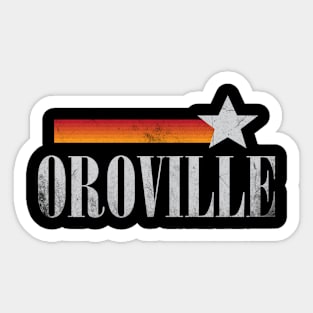 Oroville California Vintage-Style Sticker